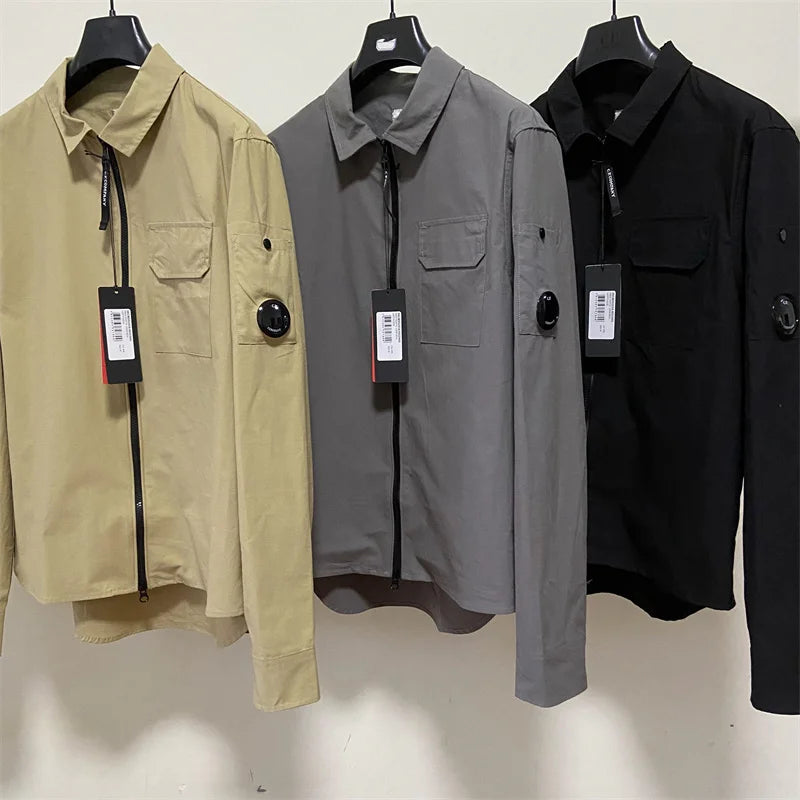 Monochrome Cotton Jacket for Men Main image