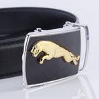 Men's Versatile PU Leather Automatic Buckle Belt