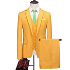 Men's Caramel Color Suit Set for Students and Weddings