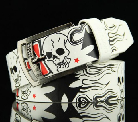 Men's Skull Belt, Women's Decorative Waist Belt