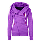 Women's Hooded Cardigan With Side Zipper