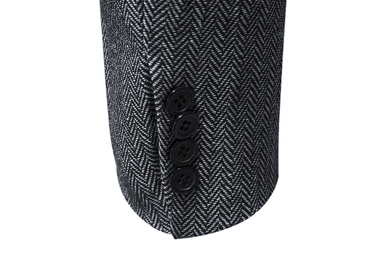 Men's Thickened Casual Suit for Business and Office Wear Men's Coats Unbranded