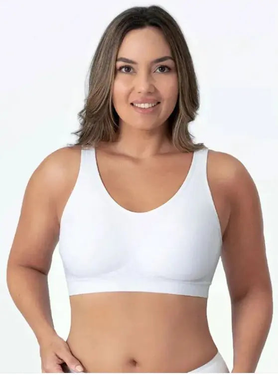 Large Size Light Version Vest Bra Solid Color Base Polyester Women's Bras Not Branded