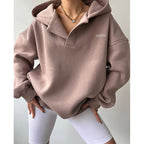 Women's Slim Fit Casual Printed Hoodie Tops