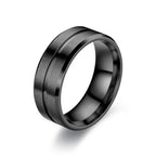 Men's Matte Stainless Steel Ring