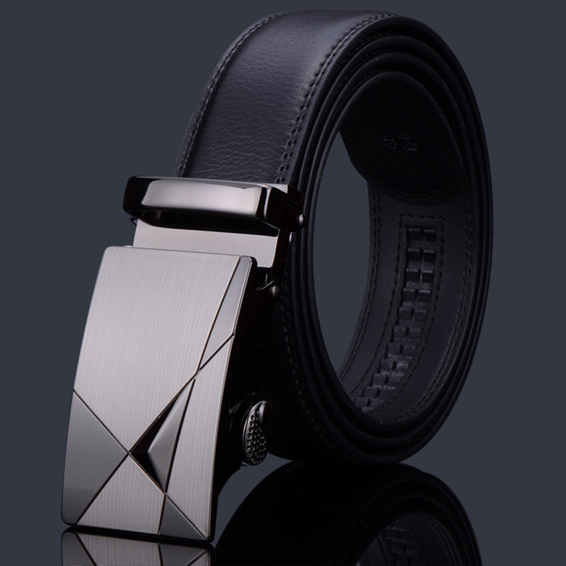 Men's Premium Leather Belt with Automatic Buckle