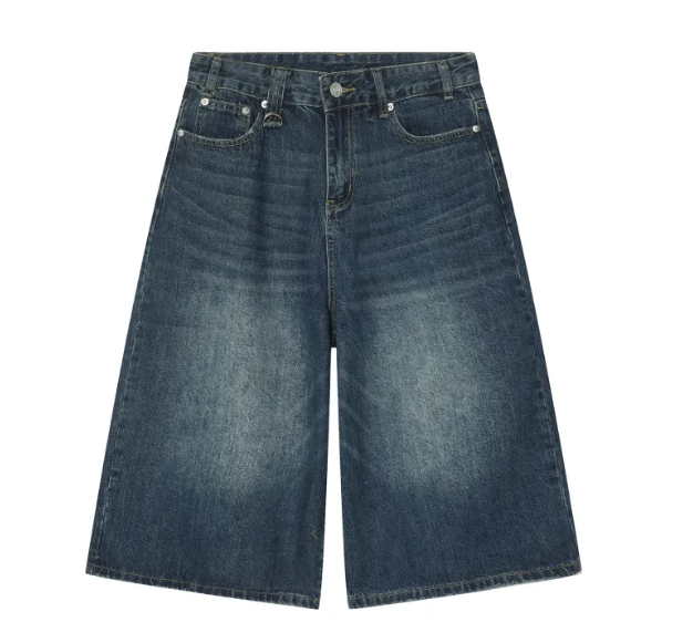 Unisex Retro High Denim Shorts