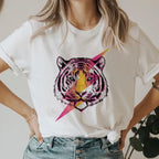 Women's 90s Graphic Smile Letter T Shirt