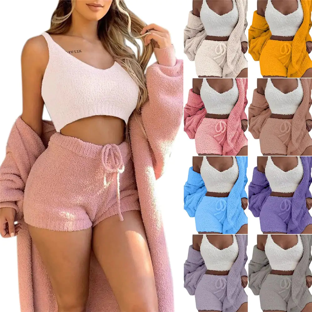 Womens Fuzzy Lingerie Suit Main image