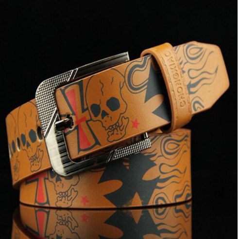 Men's Skull Belt, Women's Decorative Waist Belt
