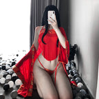 Women's Sensual Lingerie Set With Traditional Chinese Elements