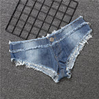 Women's Sexy Denim Shorts With Bow