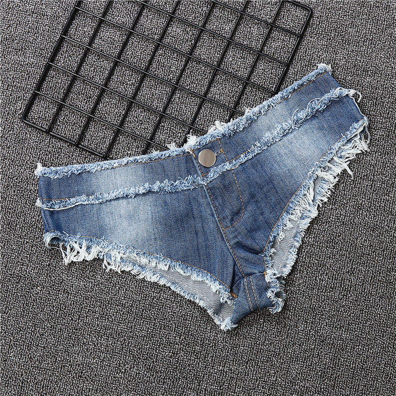 Women's Sexy Denim Shorts With Bow