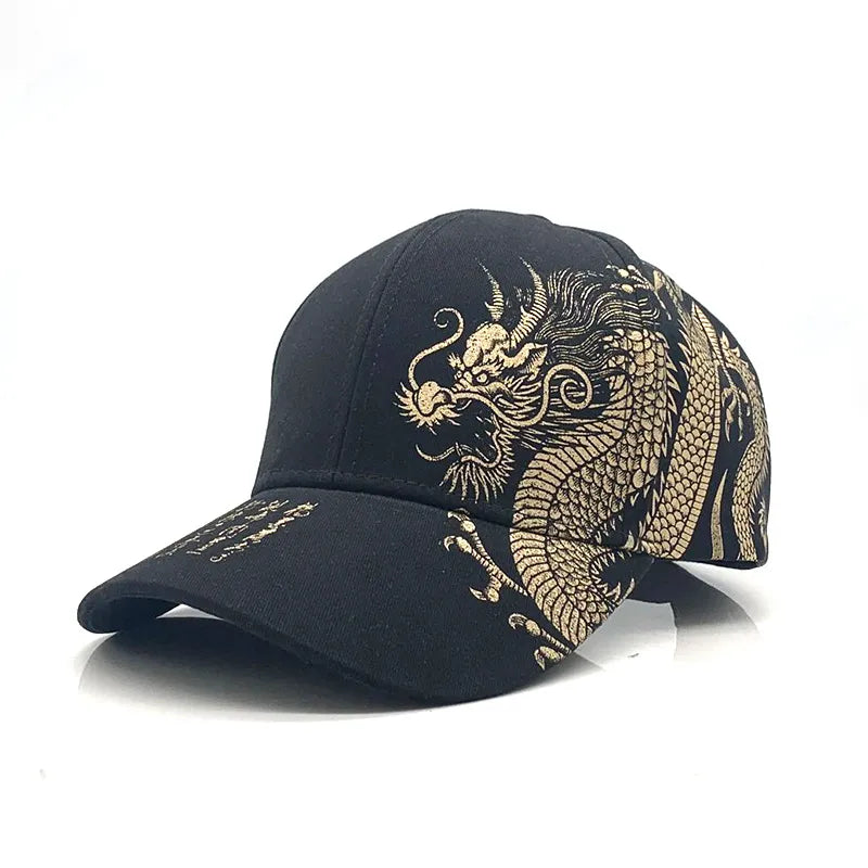 Chinese Style Dragon Embroidery Baseball Cap ILLUSION CO