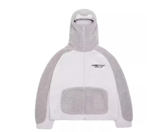 Lambswool Warm Hoodie Unisex Unisex Hoodie Unbranded Grey M