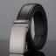 Men's Alloy Automatic Buckle Genuine Leather Belt Men's Belt Unbranded A versatile silver 105 pattern / 110cm