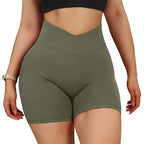 Women's High Waist Workout Seamless Fitness Yoga Shorts