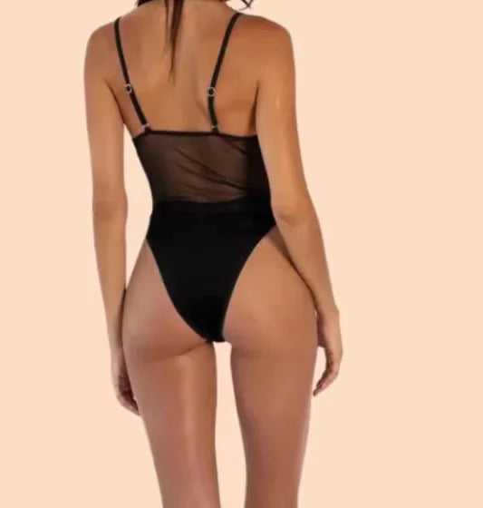 Women's One Piece Tie Up Bikini Swimsuit