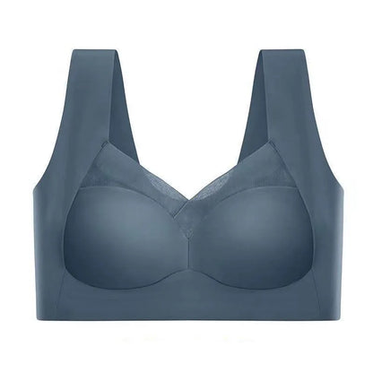 Womens One Piece Fixed Latex Cups Non Marking Sports Bra