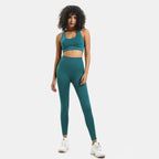 Women's Seamless Knit Yoga Set Activewear Outfit