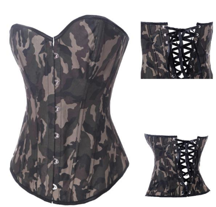 Women's Camouflage Corset Sexy Military Lingerie Outfit Secondary image