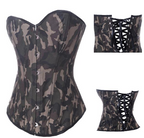 Women's Camouflage Corset Sexy Military Lingerie Outfit
