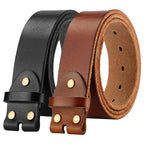 Men's Genuine Leather Belt with 3.8cm Width ILLUSION CO