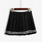 Women's Pleated Navy Sailor Mini Skirt