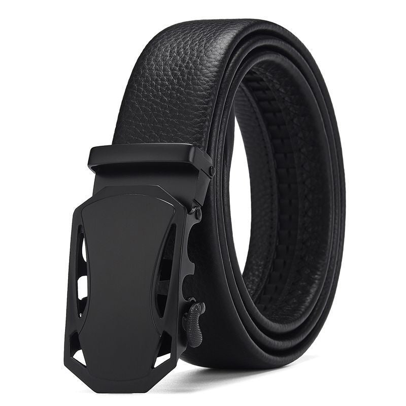 Men's Automatic Buckle Kangaroo Leather Belt