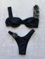 Women's Shiny Push Up Bikini Set