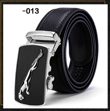 Men's Smooth Automatic Buckle Genuine Leather Belt