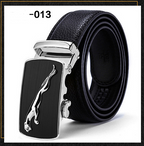 Men's Smooth Automatic Buckle Genuine Leather Belt