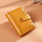 Vintage Genuine Leather Girls Wallet with Zipper