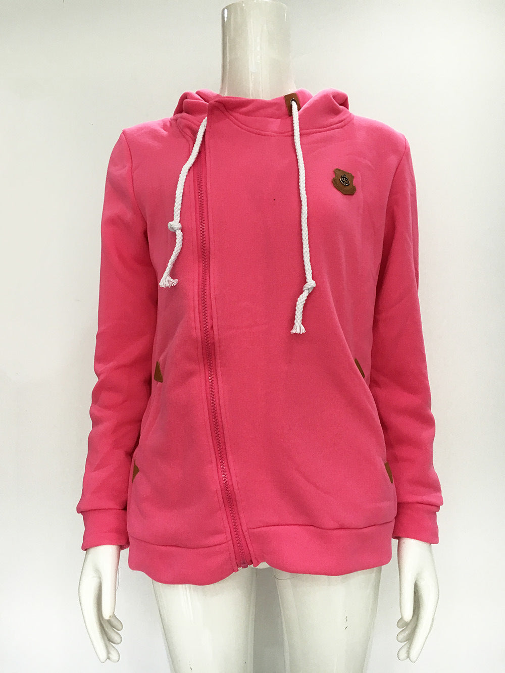 Women's Hooded Cardigan With Side Zipper
