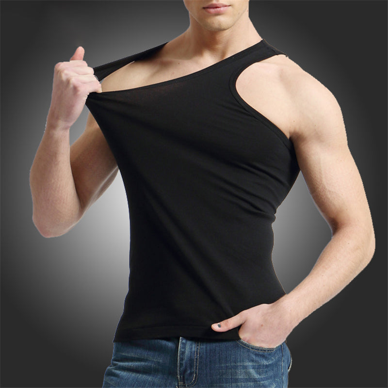 Men Cotton Slim Fit Tank Top