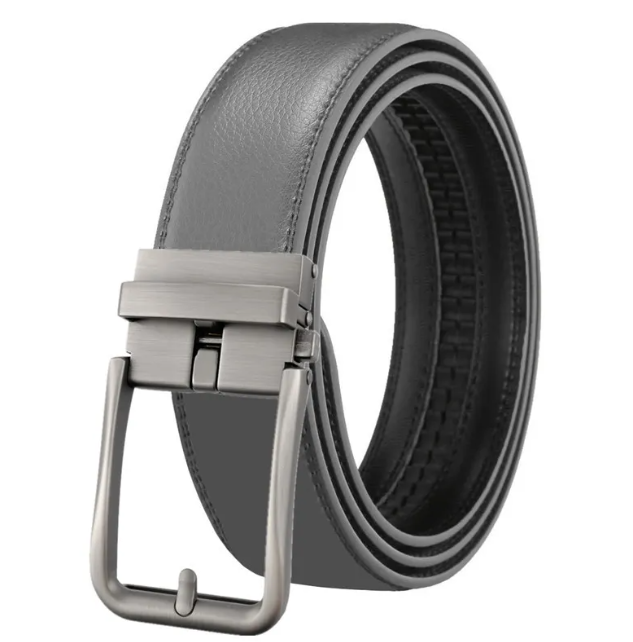 Men's Automatic Hollow Buckle Leather Belt