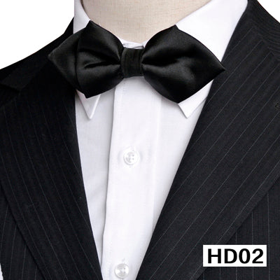 Men's Solid Color Silk Bow Tie