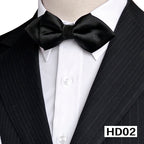 Men's Solid Color Silk Bow Tie