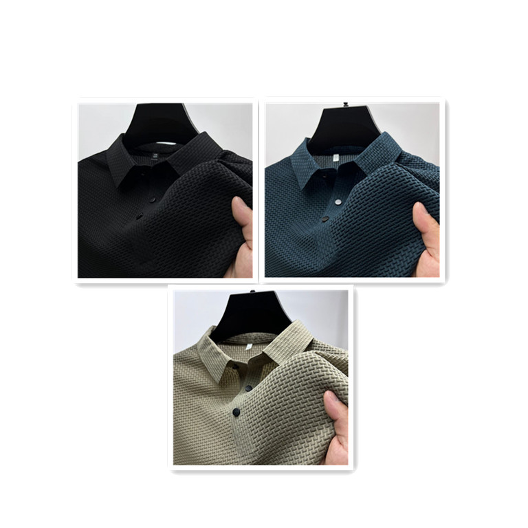 Men's Ice Silk Mesh Polo Shirt Main image