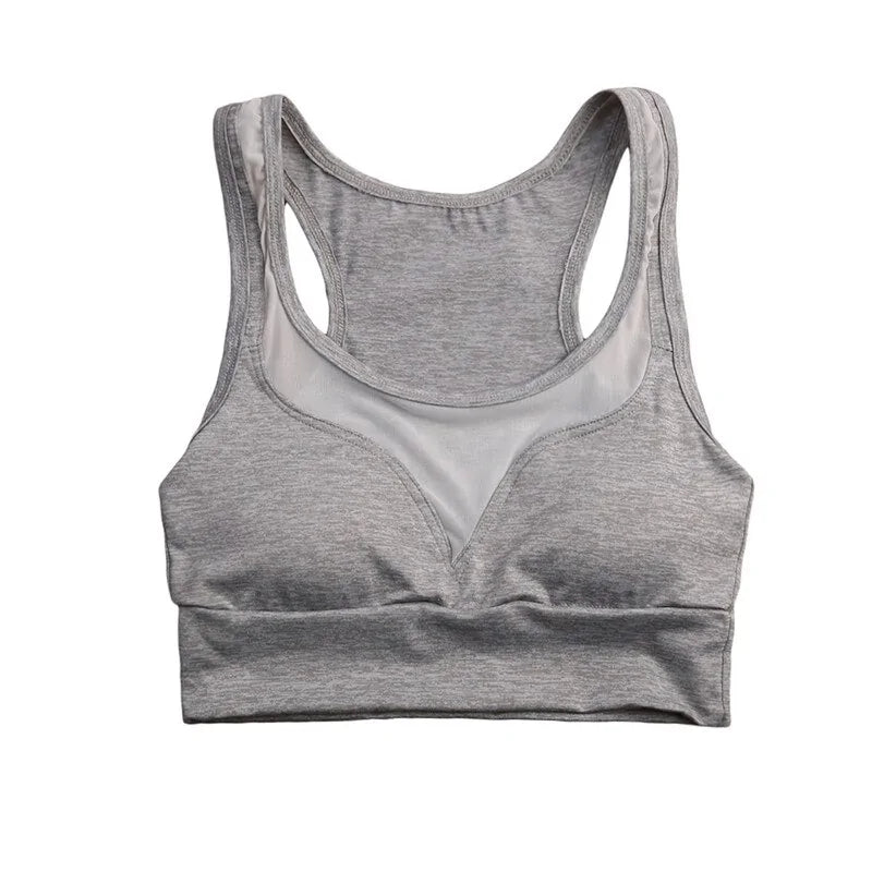 Womens Mesh Patchwork Sports Bra Tank Tops