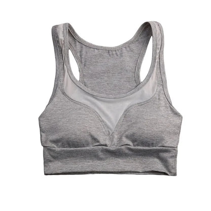 Womens Mesh Patchwork Sports Bra Tank Tops