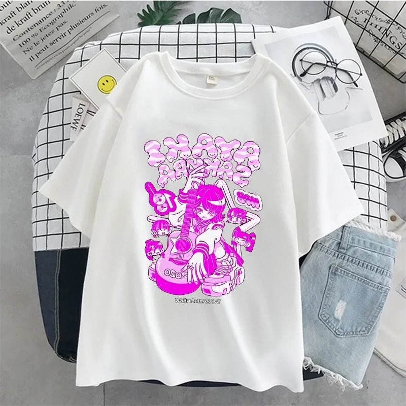 Short Sleeve Oversized Anime Tshirt