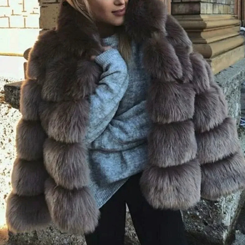 Women's Luxury Faux Fur Jacket