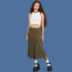 Women's Vintage Plaid Mermaid Skirt