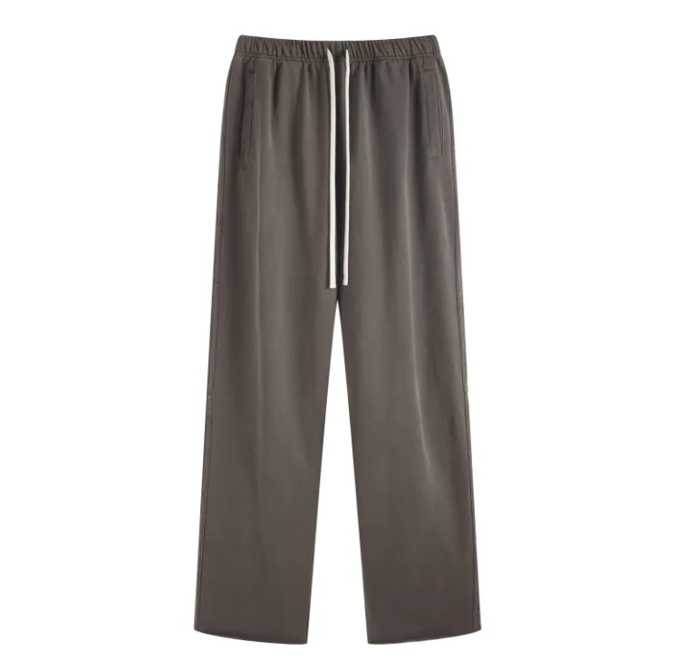 Men's Straight Leg Sweatpants Men's Sweats & Trackpants Unbranded Washed Brown S
