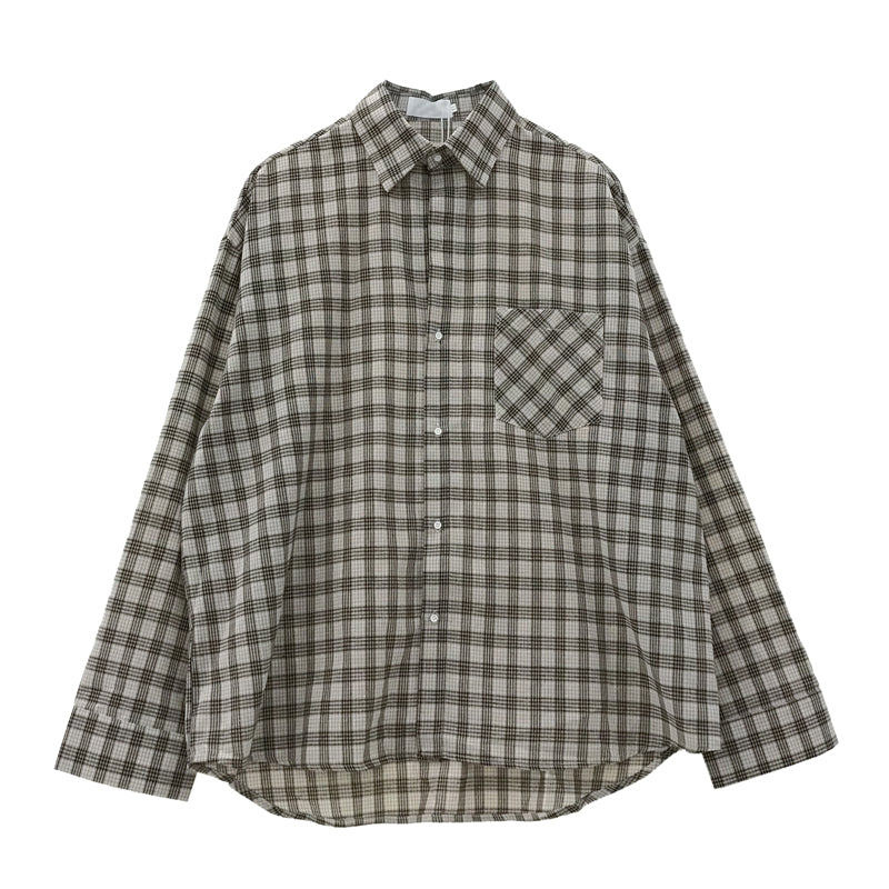 Plaid Shirt Jacket Unisex Unisex Jacket Unbranded