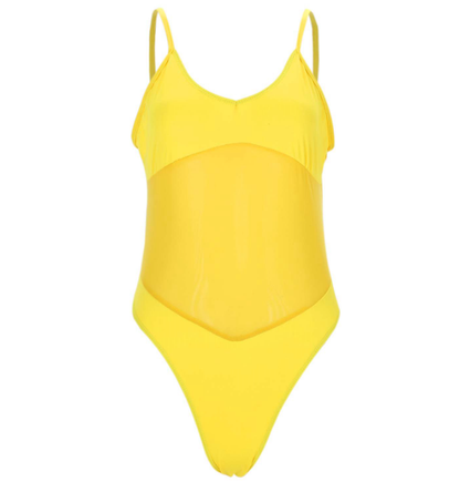 Women's One Piece Breathable Bikini With Ties