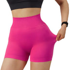Women's High Waist Workout Seamless Fitness Yoga Shorts