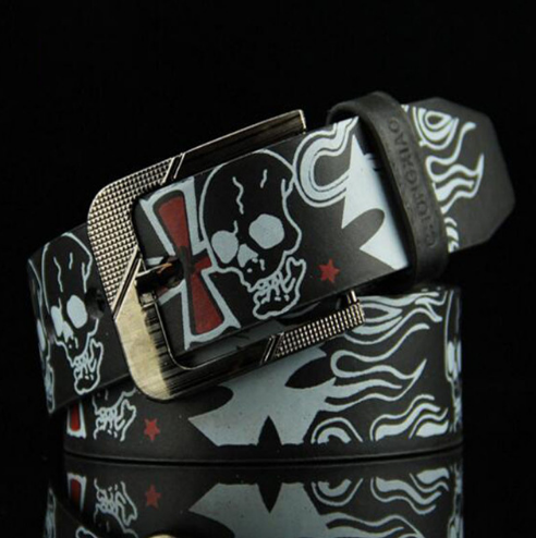 Men's Skull Belt, Women's Decorative Waist Belt