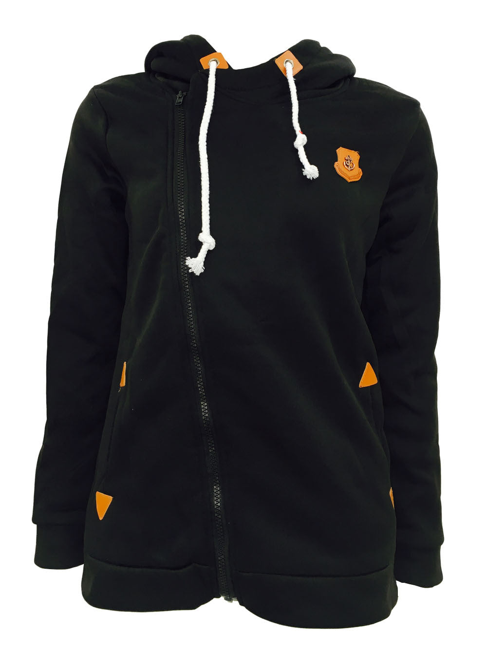 Women's Hooded Cardigan With Side Zipper